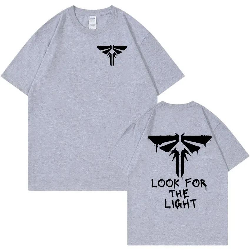 Футболка с рисунком «Одни из нас» Look for The Light Firefly, мужская мода, хлопковые футболки с коротким рукавом, одежда, футболка большого размера