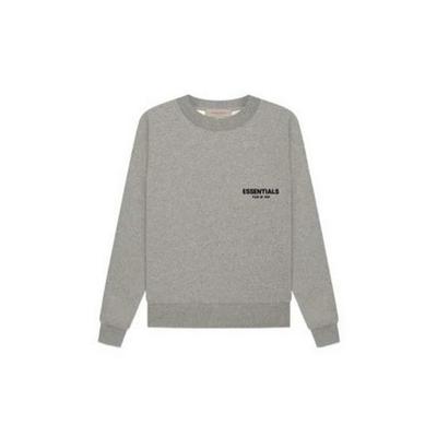 Essentials SS22 Круглый вырез Длинный рукав Флокированный принт Толстовка