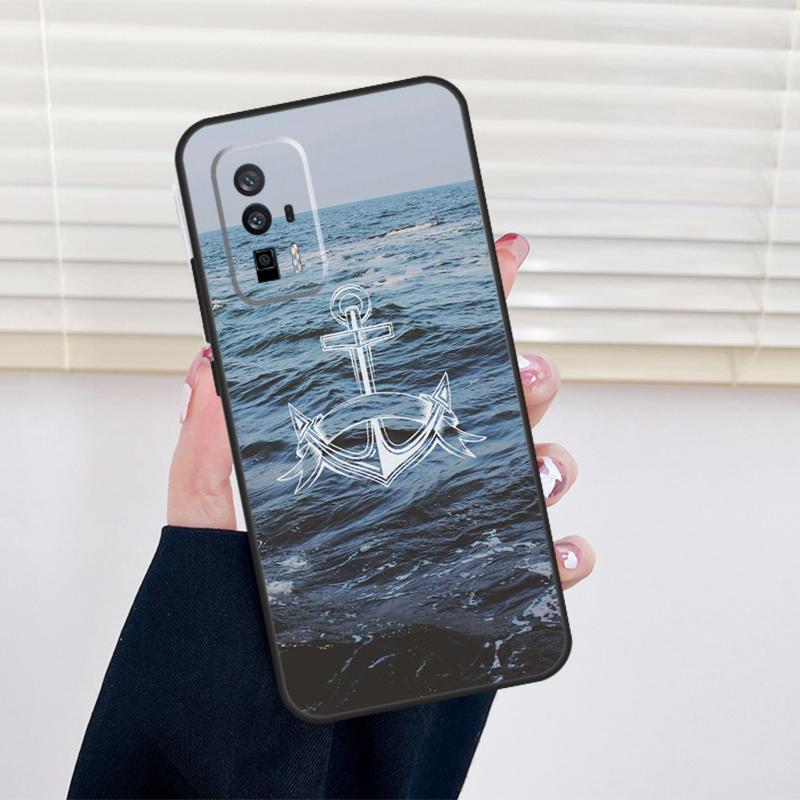 Anchor Sea Beach Cover For Xiaomi 15 14 13 Ultra 11T 12T 13T 14T Pro POCO X7 Pro X3 X5 X6 M6 F5 F6 Pro Case
