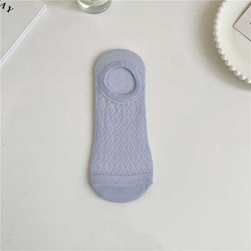 1/5pairs Women's Summer Shallow Invisible Boat Socks Sweat-absorbent Breathable Low-top Socks