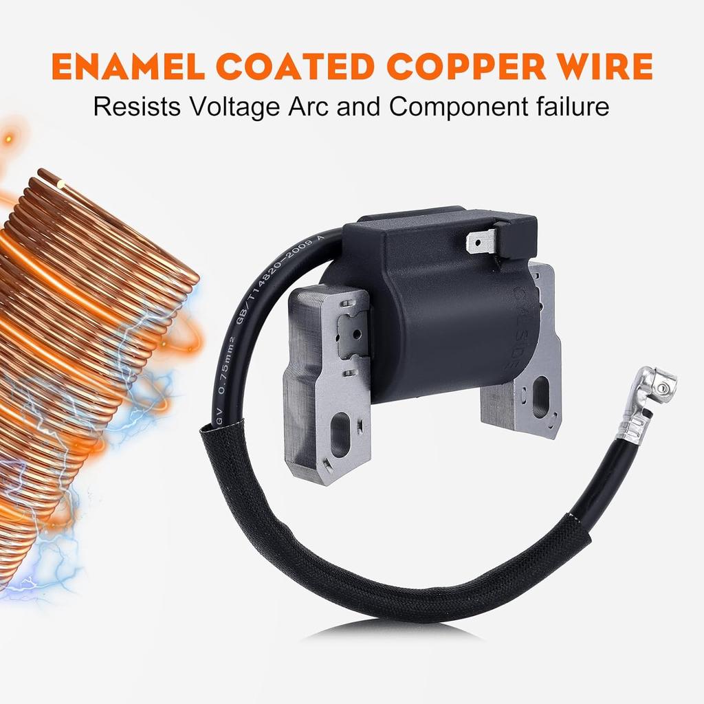 HIPA 590454 Катушка зажигания Совместима с Brigg Stratt 799381 790817 692605 802574 Якорь магнето