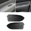 Carbon Texture Leather Door Panel Cover For Toyota Prius 2004 2005 2006 2007 2008 2009 2pcs Front Door Armrest Panel Cover Trim