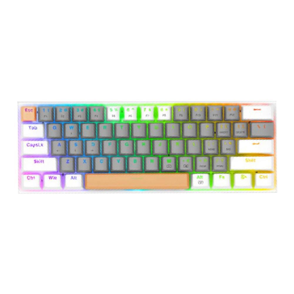 60% PBT Keycaps Portable Keyboard Custom Switches RGB Backlight Wired Mini Mechanical Gaming Keyboard for PC Gamer