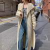 Oversized Chunky Knit Cardigan with Wide Collar - Lazy Style Casual Long Coat