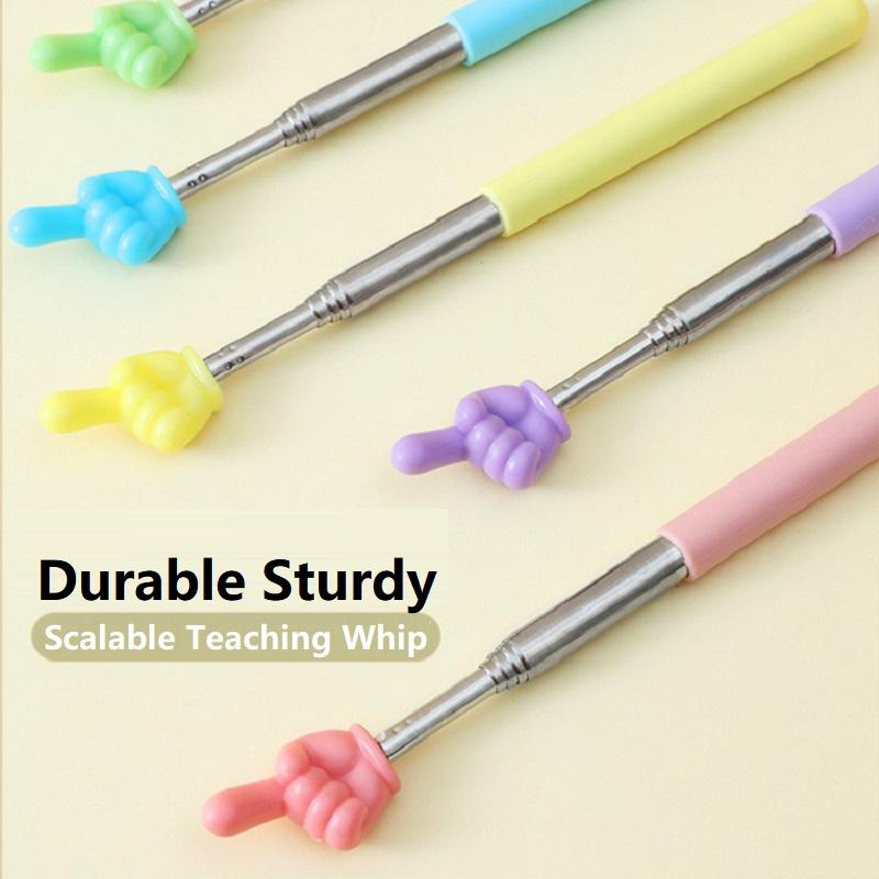 Telescopic Reading Finger Stick Whip Command Stick Click To Read Teaching Aids Teachers Classroom Tool Pointer Finger Stick