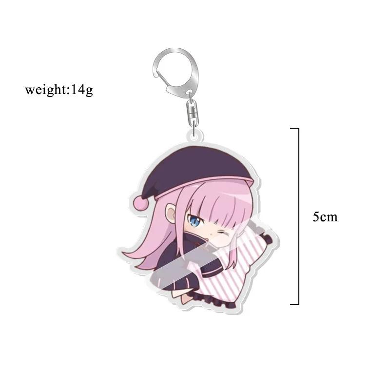 Anime Re:life in a Different World from Zero keychain Kawaii Rem Ram Acrylic Key Chain Cartoon Figures Pendant Cosplay Jewelry