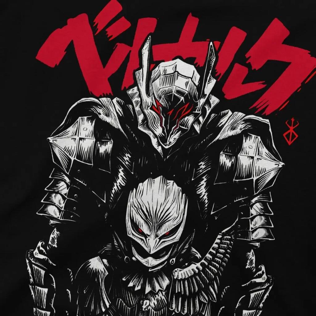 Graphic T-shirt Unisex Swordsman And The Hawk T Shirts Berserk Anime Cotton Clothes Funny Short Sleeve O Neck Tees New Arrival