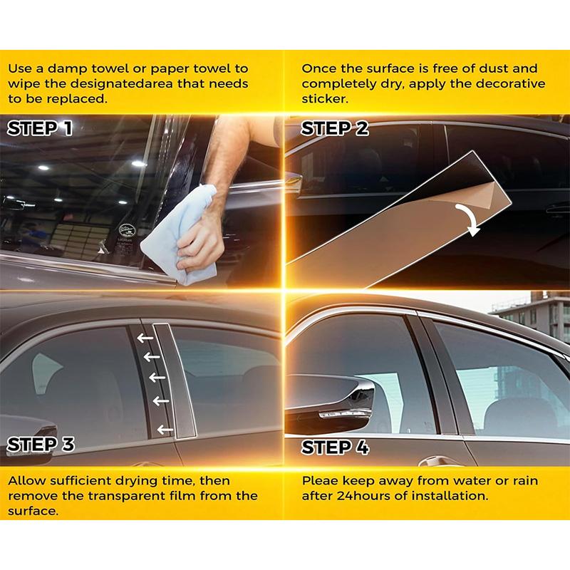 6 шт./комплект Накладки-наклейки на стойки и панели дверей для Infiniti G35 G37 2002 2003 2004 2005-2013 Черные Накладки на стойки окон и дверей Декоративная наклейка