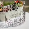 1PC Decorative Flower Bed Border Fencing DIY Plant Pot Edge Trim for Succulents 19x6.5cm