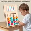 Четырехцветная шахматная игра-головоломка Навыки мелкой моторики Цвет Тренировка логического мышления Красочная головоломка Игра на сопоставление Настольная игра для малышей Мальчиков Девочек Развивающая игрушка