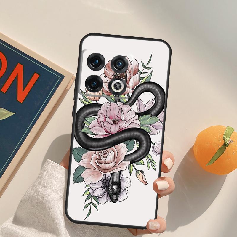 Чехол 'Змея и Папоротник' Для OnePlus 13T 10T 10R 12R 13R 15 13 12 11 10 9 Pro Nord CE 5 2 3 4 Lite N20 N30 Обложка