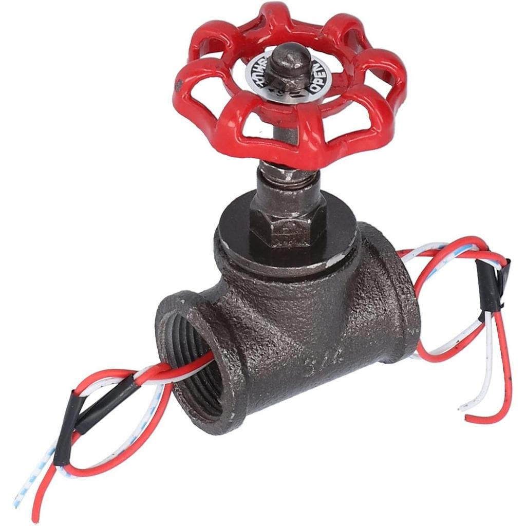 Steampunk Lamp Switch, Vintage 3/4in Stop Valve Rotating Light Switch with Electric Wire for Steampunk Lamps Table Lamps Water Pipe Lamp