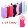 Toddler Girl Ballet Gymnastics Leotard Bodysuit Solid Cotton Ballerina Performance Training Practice Costume