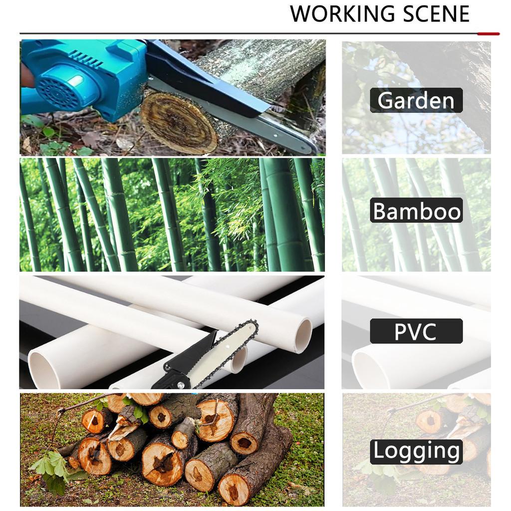 8-дюймовая портативная пила для деревообработки, режущий электроинструмент, бесщеточная электрическая цепная пила, аккумуляторная ручная пила для обрезки