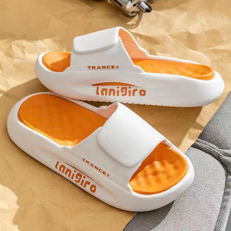 Men's Korean Style Sports Slippers: Summer Outdoor, Non-Slip Thick Sole Sandals for Home and Indoor Use