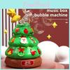 Christmas Festive Tree Bubble Machine With Music And Light Effects Children For