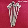 20/100Pcs Coffee Stirrers, 5.9-Inch Wooden Stir Sticks With Round Ends, Disposable Stirring Sticks For Cocktails Milk Tea