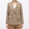 Brown Villie Wool Blazer Jacket Woman