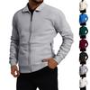 Men's Winter Casual Zipper Pocket Long-Sleeve Jacket