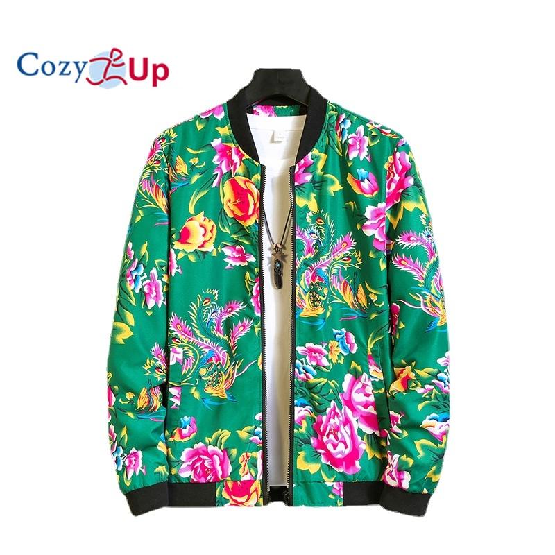 Мужская легкая куртка с бейсбольным воротником Cosy Up с принтом