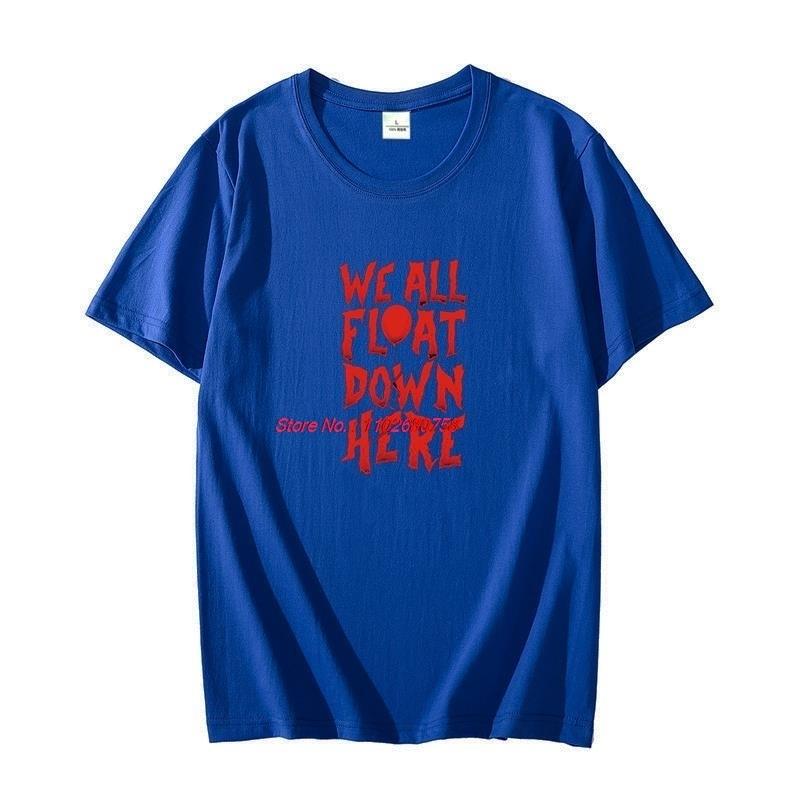 Cotton Tshirt All Float Down Here Slogan Penny Wise Graphic T Shirts Oversized T Shirts Tees Tops Harajuku Unisexs Clothing