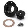New Aluminum Billet Fuel Cell/6 Bolt Surface Oxidation Fuel Surge Tank Cap Flush Mount ID 35.5Mm Openings