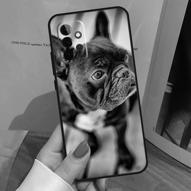 Чехол для французского бульдога для Samsung Galaxy A34 A54 A14 A15 A35 A55 A52 A32 A12 A51 A71 A13 A23 A33 A53