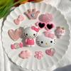 Pink Kitty Shoe Decoration Parts 12PCS Set, a Popular Character In Korea
