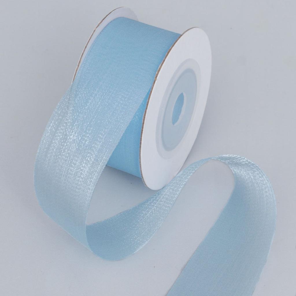 2.5cm Transparent Pearl Snow Ribbon Flower Packaging Ribbon Handmade Diy Hair Decoration Packaging Ribbon AccessoriesRibbon Bow DIY Flower Handmade