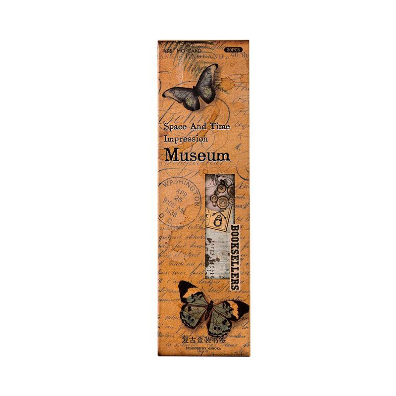 30 Sheets Vintage Literary Bookmark Decor Paper Cards, Journal Collage Material, Diary Album DIY Decor Cards