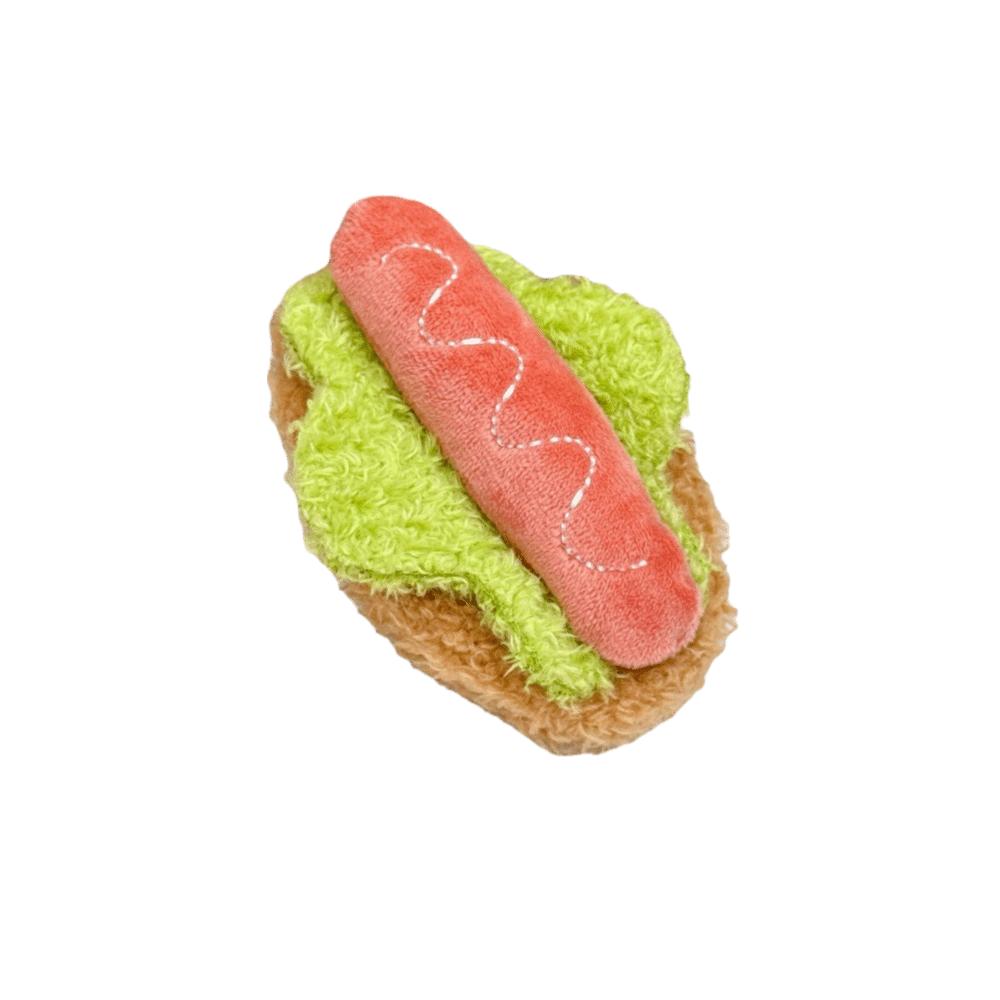 2pcs Kawaii Design Hamburger Keyring Plush Material Sandwich Keyring Cake Keyring Pendant Decor