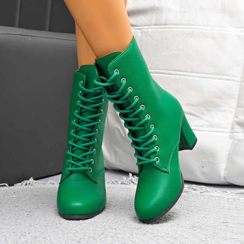 Ботфорты на шнуровке, новые 2025, на высоком каблуке, британские ботфорты до середины бедра