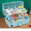 3 Layer Portable First Aid Kit Plastic Drug Multi-Functional Medicine Cabinet Family Emergency Kit Box