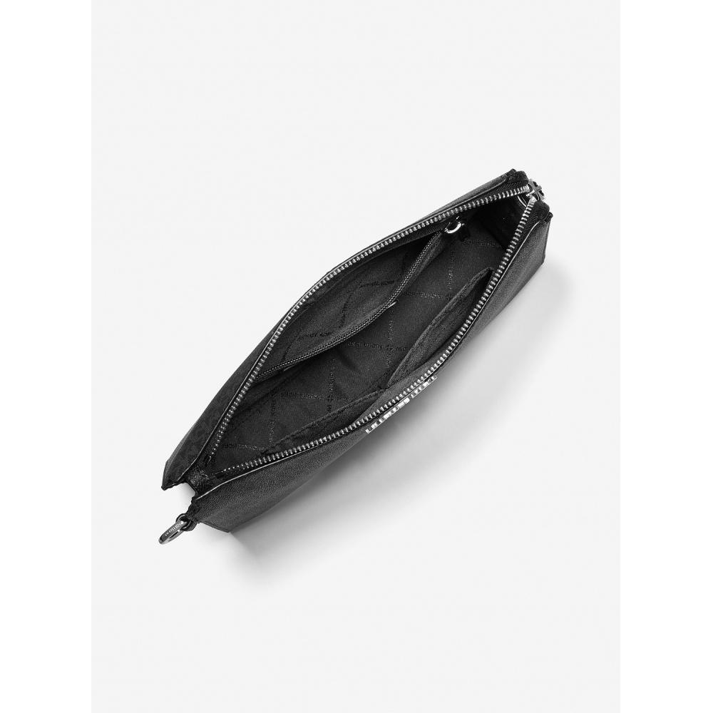 Michael Kors Cooper Pouch Large Mk Signature 37u2lcou6b1 Black