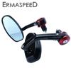 Universal Motorcycle Mirrors 7/8" 22mm Motorcycle Handlebar End Mirrors Aluminum Motorbike Side Rearview Mirrors
