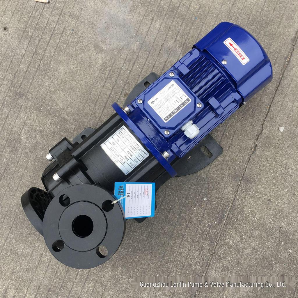 MX-403 Corrosion-Resistant Chemical Liquid Magnetic Drive Pump, 2.2KW - For Pharmaceutical Transfer and Circulation