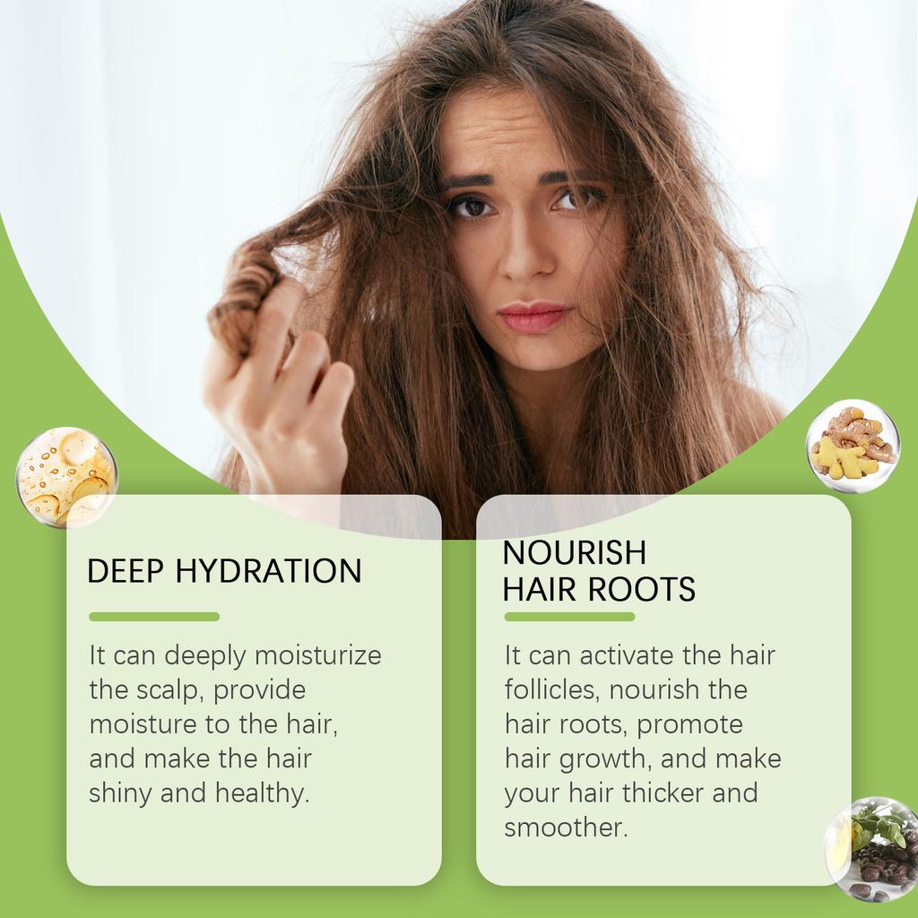 Batana Hair Oil for Dry Frizzy Hair, Nourishing Moisturizing, Strengthen Roots, Shine Smooth Treatment