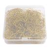200 Pcs Cat Paper Clips Gold Iron Electroplating Cute Animal Shaped Paperclips for Home School