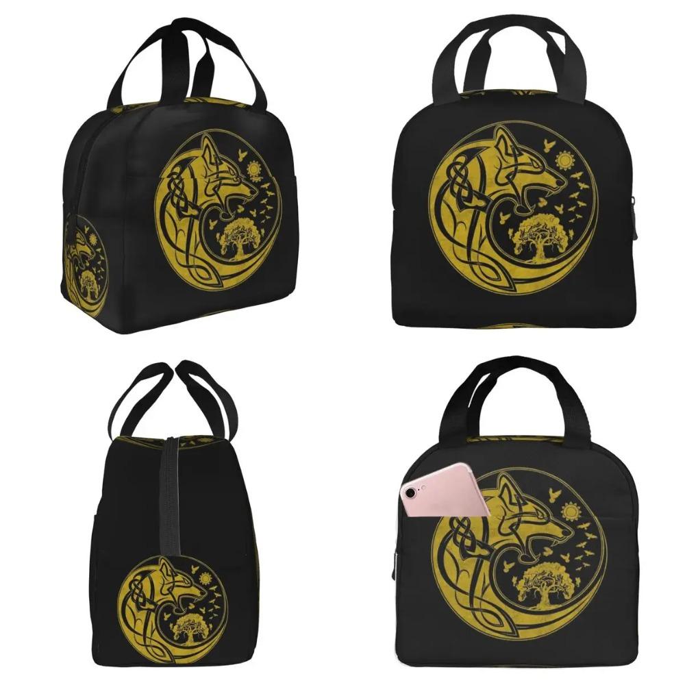 Viking Loki Son Fenrir Insulated Lunch Bag for Kids School Cooler Thermal Food Box Tote Portable Lunch Boxes Container