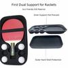 EVA Ping Pong Paddle Case Black Grey Hard Shell Storage Bag  Ping Pong Paddle