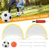 2Pcs Football Goals Portable Lightweight Goal Set for Training and Pickup Games Sports Foldable Pop-Up Dome Shaped Goals