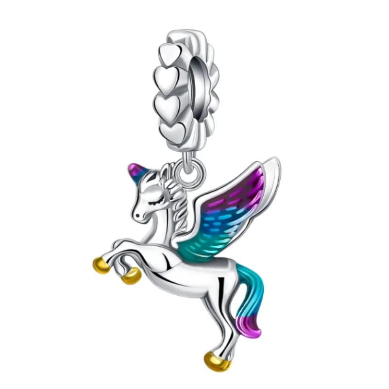 Новые медные шармы в виде крыльев ангела, подвески в виде сердца, птицы, свиньи, подходят для оригинальных браслетов, ожерелий, женские изящные украшения для DIY, подарки