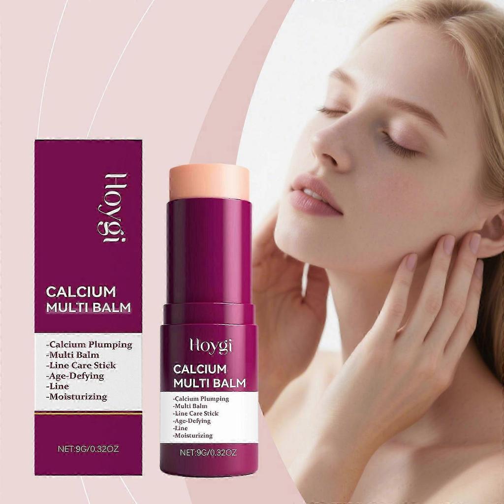 4x Calcium Multi Balm Hydrating Moisturizing Stick, Anti - Aging for Dry & All Skin Types, Daily Use, Face Eyes Lips Neck