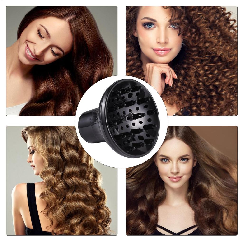 Universal Barbershop Hairdryer Diffuser Cover Black Curling Hair Dryercover Barber Hair Diffuser Salon Home Curly Styling Tools