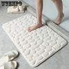 Cobblestone Embossed Bathroom Bath Mat Non-slip Carpets In Wash Basin Bathtub Side Floor Rug Shower Room Doormat Memory Foam Pad