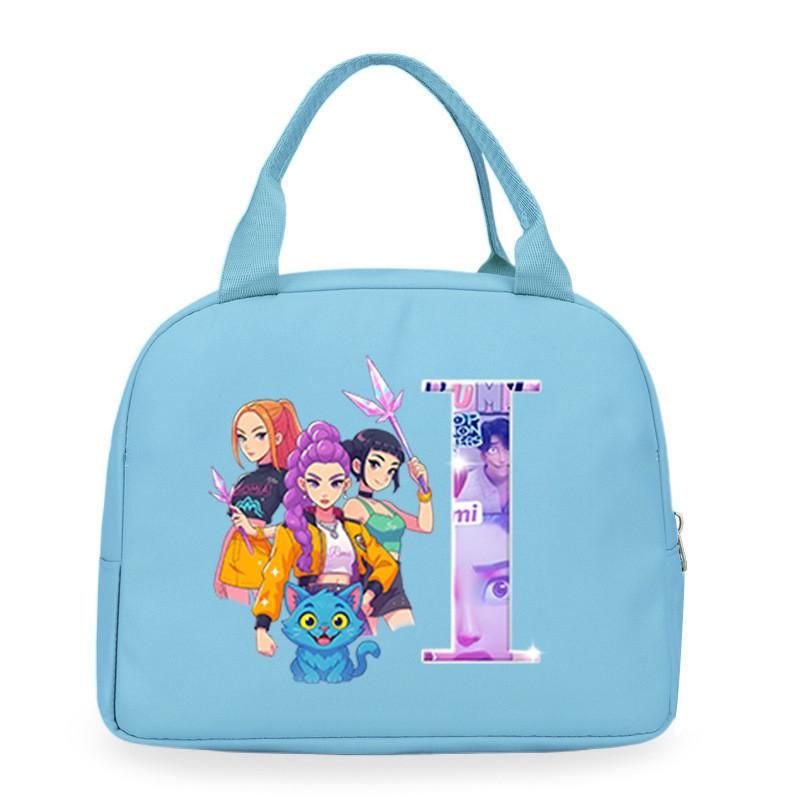 Детские Девочки Kpop Руми Зои Мира Дерпи Саджабойс С Принтом Студенческие Водонепроницаемые Сумки для Еды Ланч-бокса Повседневные Сумки