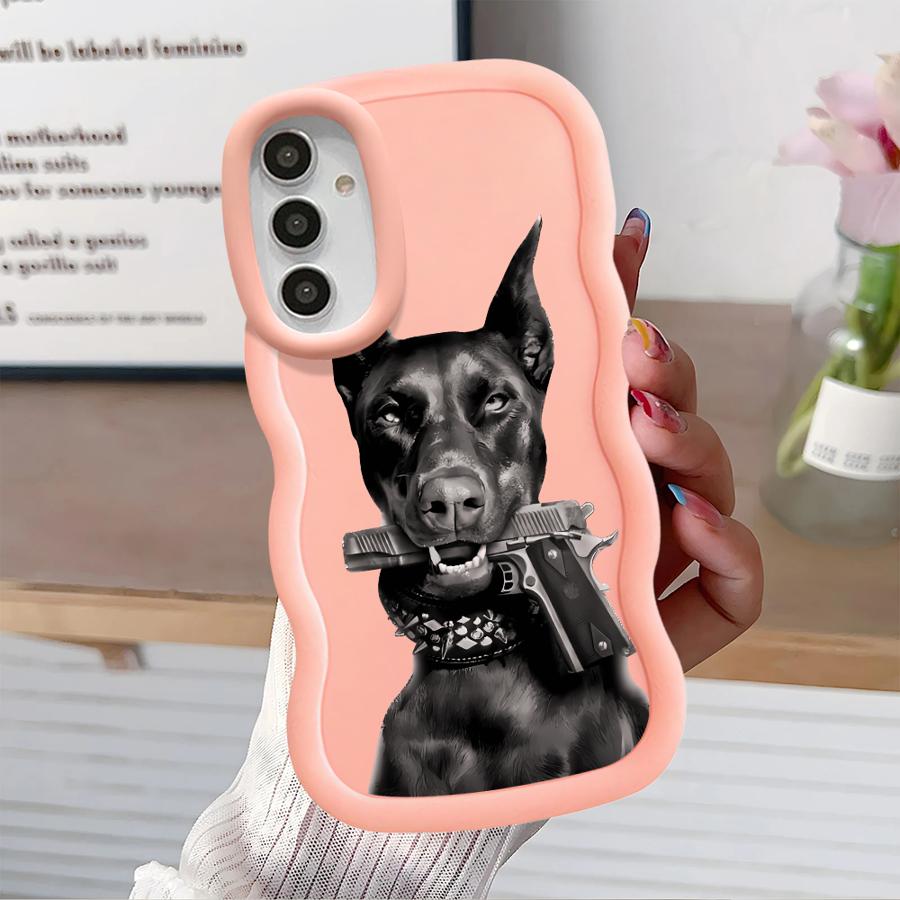 Trendy Doberman Soft Phone Cover Case for Samsung Galaxy A11 A13 A14 A52 A12 A16 A15 A21s A22 A05 A03 A23 A06 A04 A53 A33