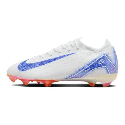 Детские футбольные бутсы Mercurial Vapor 16 Pro с противоскользящей амортизацией и износостойкостью, низкие, белые и синие, модель HM8953-100