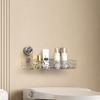 Bathroom Corner Storage Rack Transparent Triangle Shape Thick Punch-free Anti-slip Strong Suction