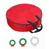 Christmas Wreath Storage Bag with Durable Handles Dual Zipper Card Slot Moisture Proof Storage